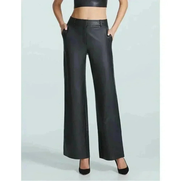 NWT Commando Faux Leather Wide Leg Trouser size XS - Picture 13 of 14